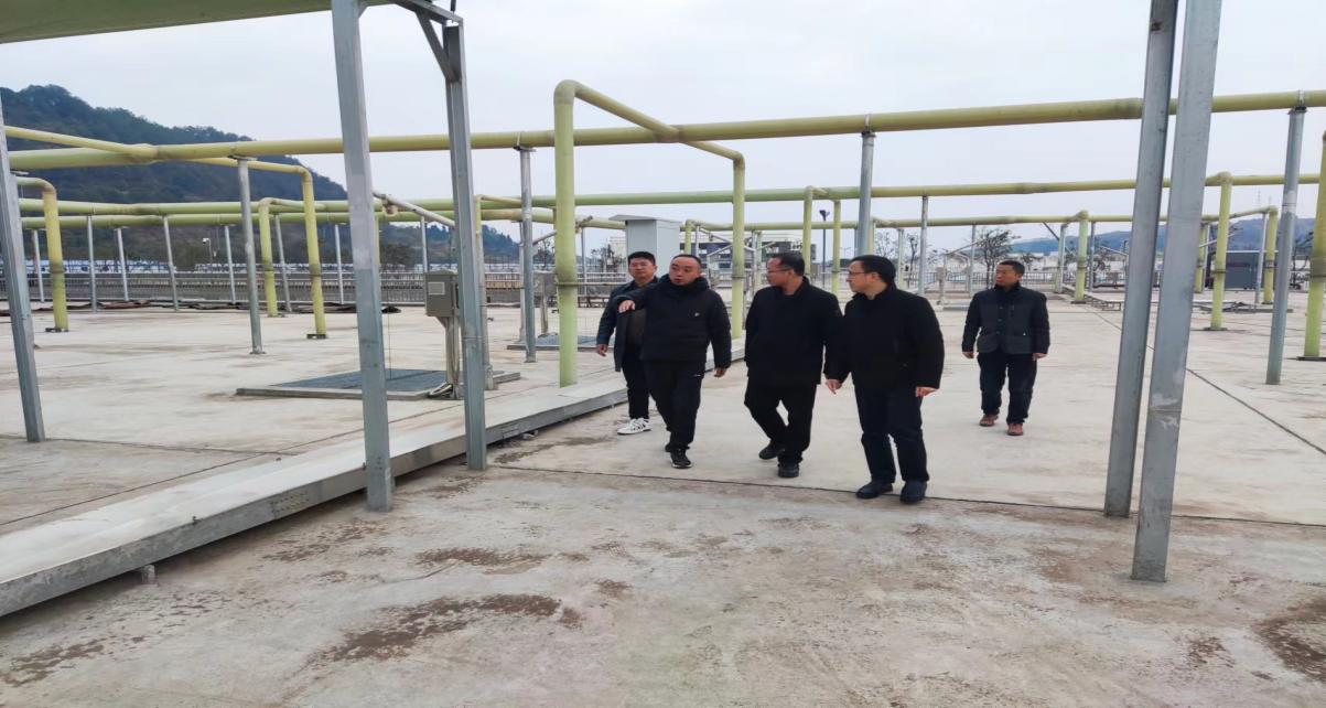 市公服集团领导调研高新产业园区第二污水处理厂